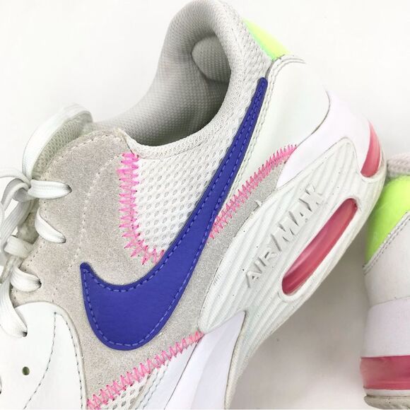 Nike Air Max Excee White Indigo Burst Pink Blast Running Athletic Sneakers - Picture 9 of 15
